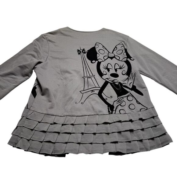Disney Parks Authentic Apparel Minnie Mouse in Paris Ruffle Cardigan Jacket XL - Picture 5 of 13